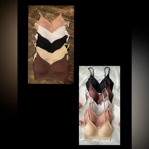 Comfort Lace-Trim Seamless Bralette Bundle